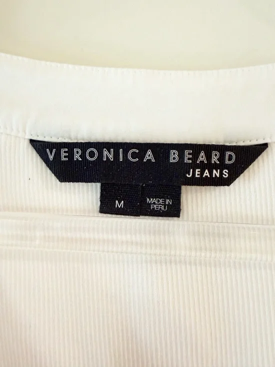 Veronica Beard Adrianna Ribbed Ruffle Top - Picture 4 of 10